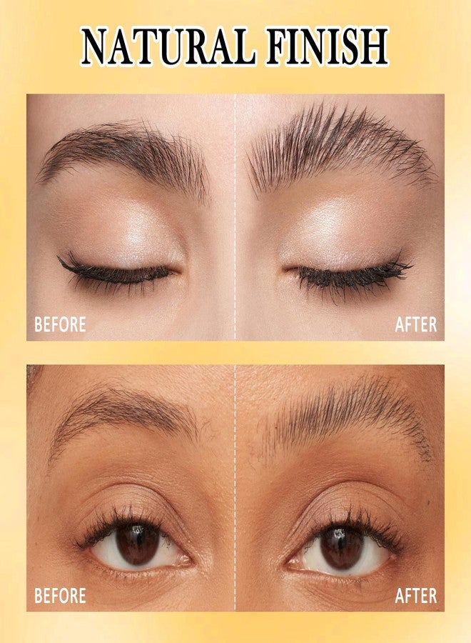 Lestpola 24H Super Hold Clear Eyebrow Gel, Waterproof Long-Lasting Lock & Freeze Brow Styling Glue, Fast-Dry Non-Sticky, Vegan Formula for Natural-Looking Brows, Got to Be Glue with Precision Brush(2-Pack) - Image 2